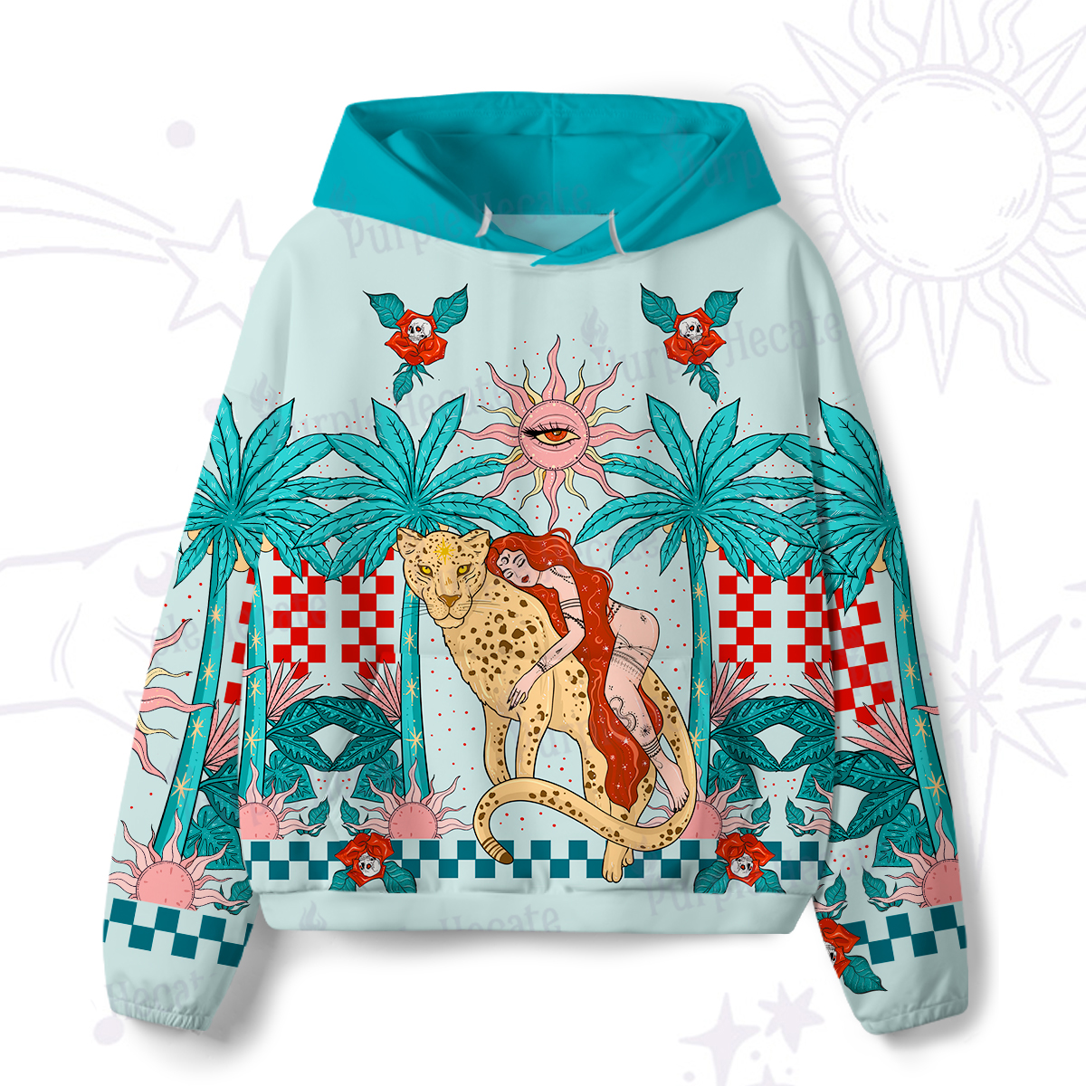 Purplehecate In My Delulu Era All-Over Print Hoodie