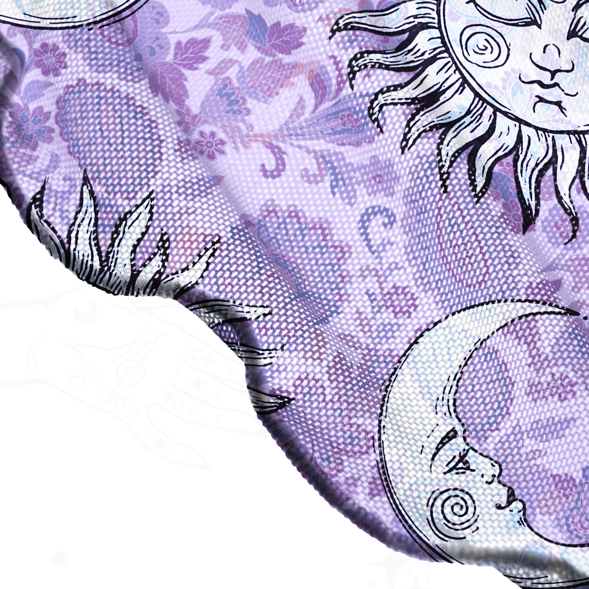 Purplehecate Sun & Moon Whispers Mesh Cover Up Dress