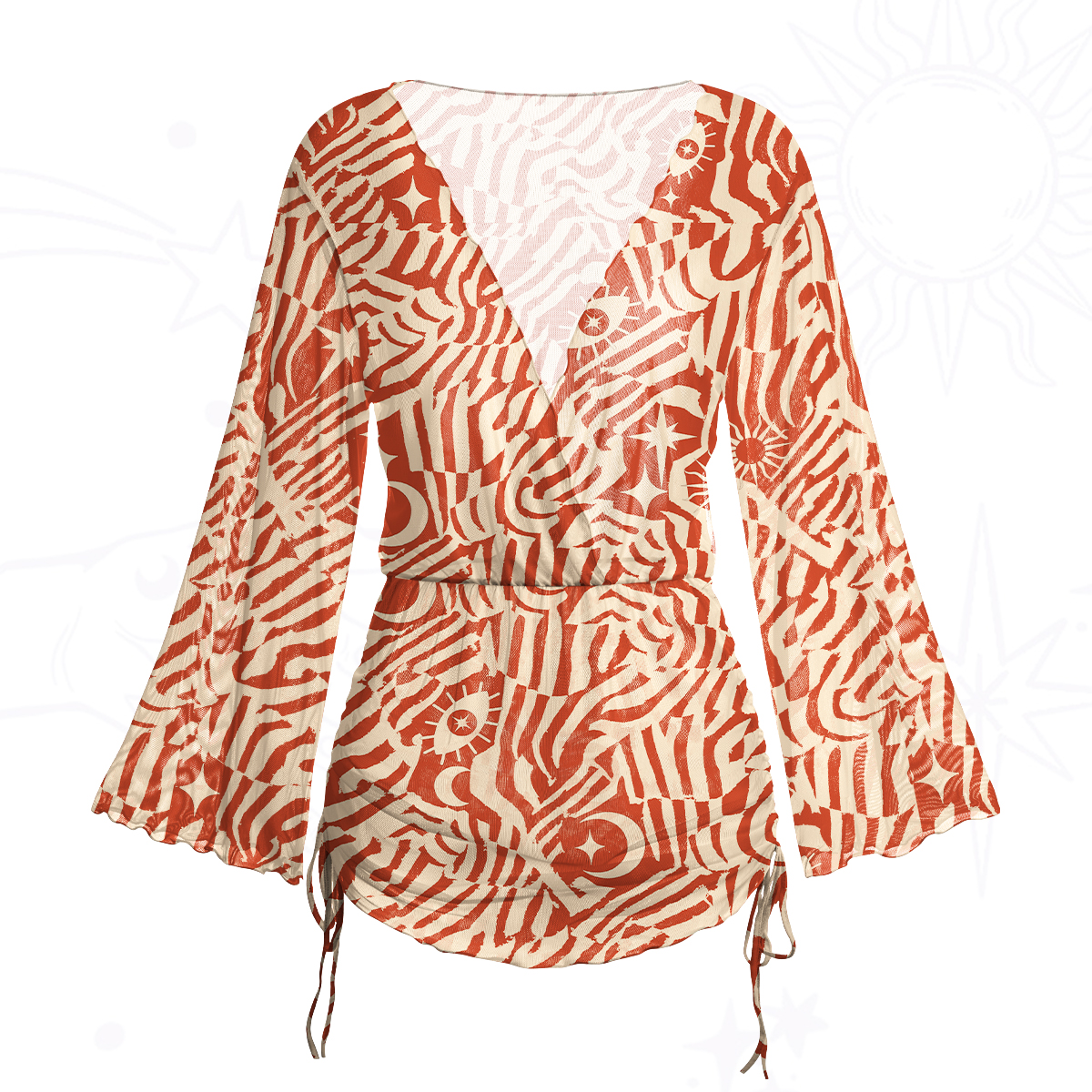 Purplehecate Runic Shadows Mesh Cover Up Dress