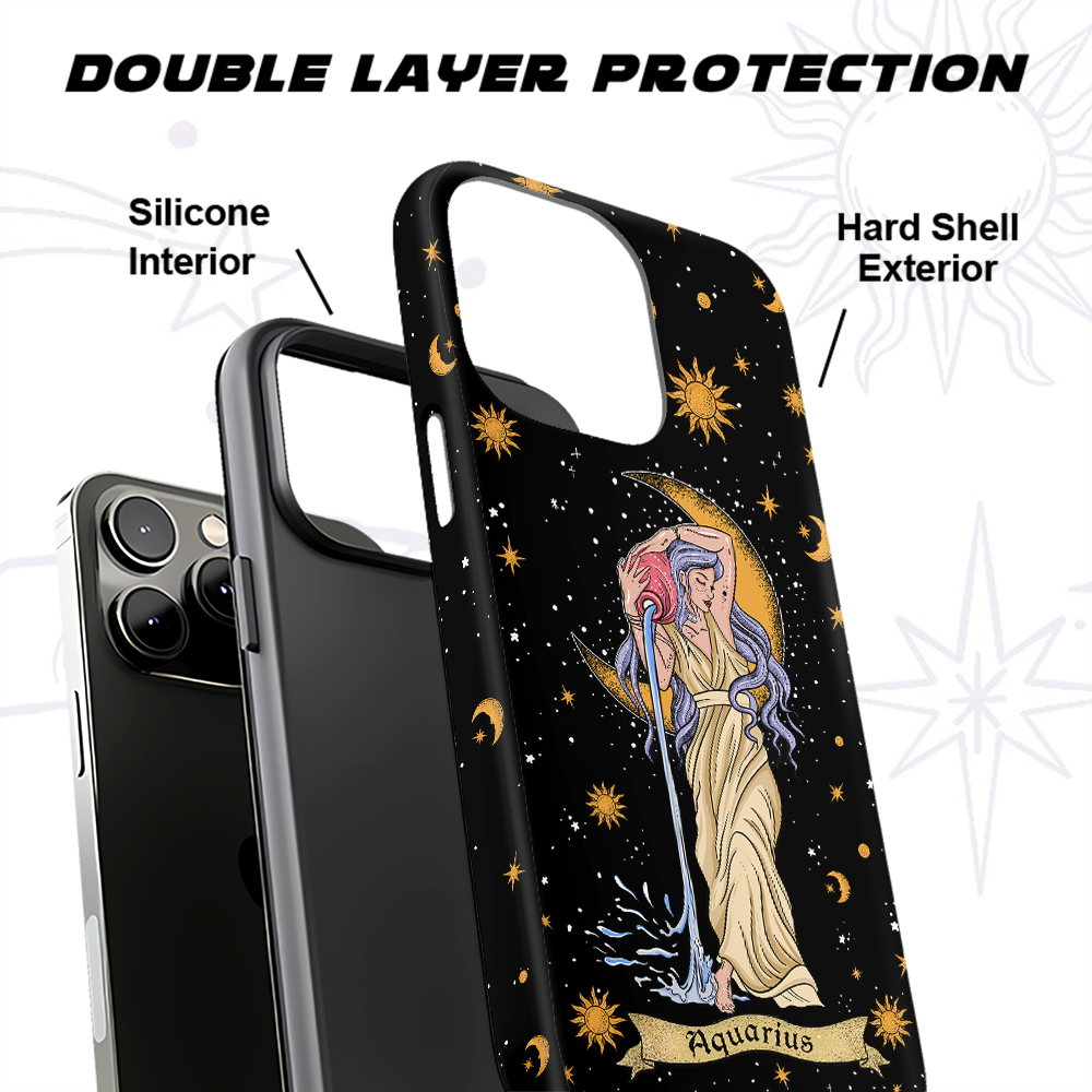 Purplehecate Aquarius Zodiac Phone Case