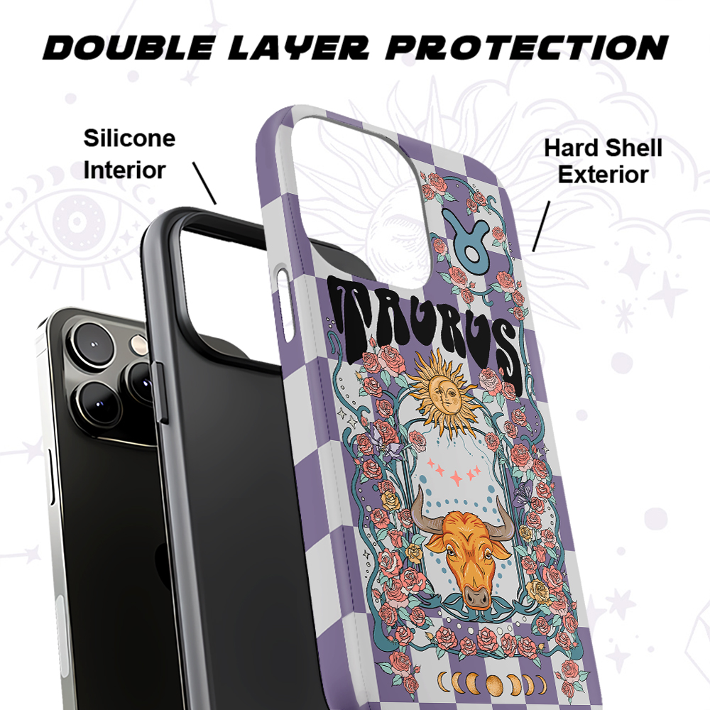 Purplehecate Taurus Spirit Zodiac Collage Phone Case