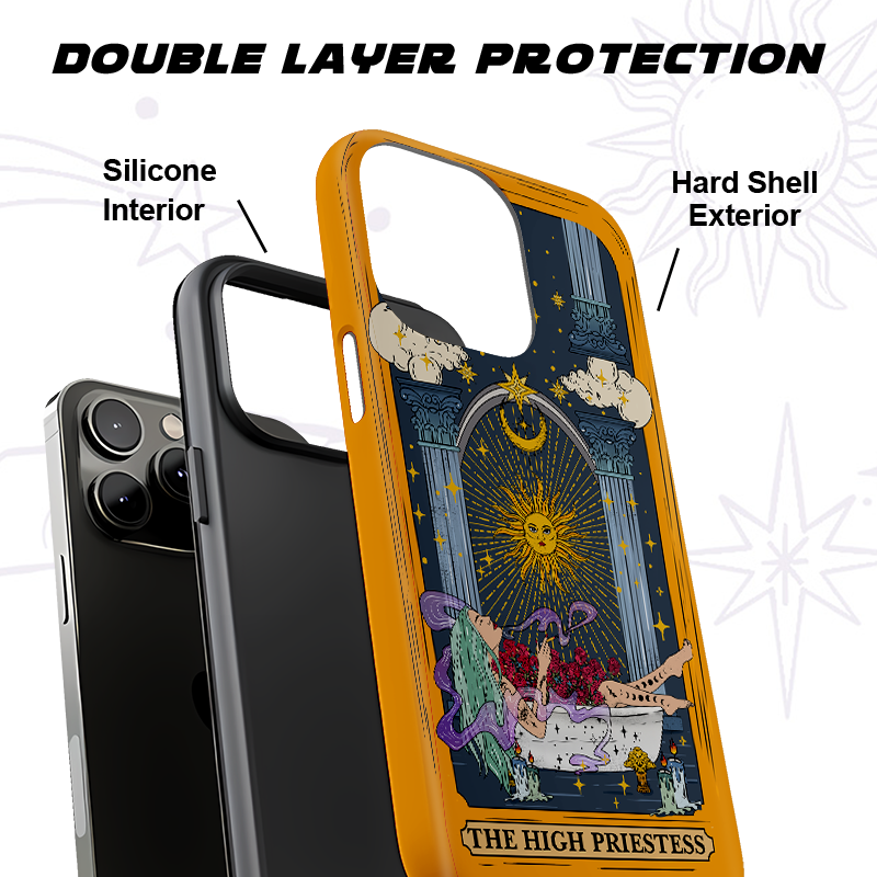 Purplehecate The High Priestess Tarot Card Phone Case