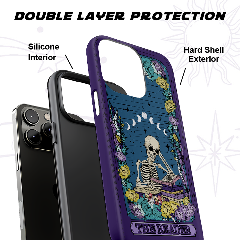 Purplehecate The Reader Tarot Card Phone Case