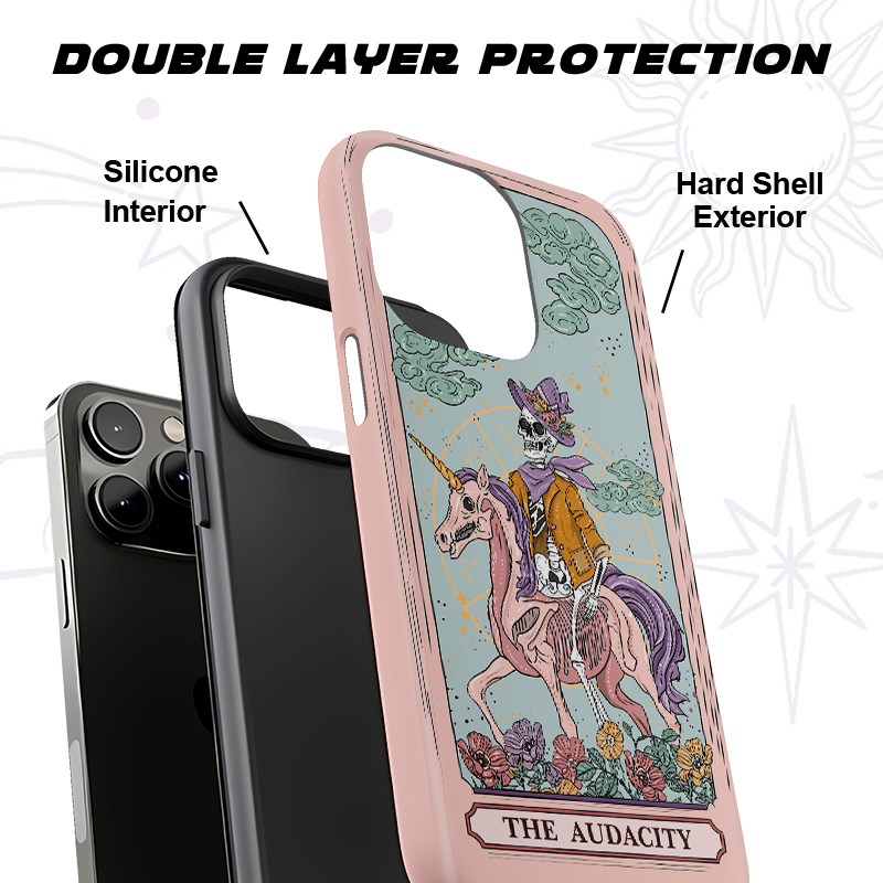 Purplehecate The Audacity Tarot Card Phone Case