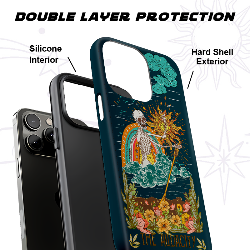 Purplehecate The Audacity Skeleton Phone Case