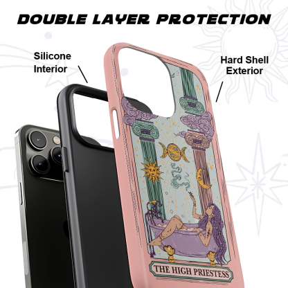 Purplehecate The High Priestess Tarot Card Phone Case