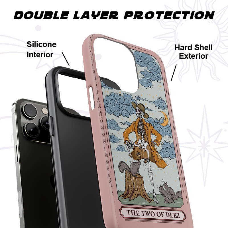 Purplehecate The Two Of Deez Tarot Phone Case