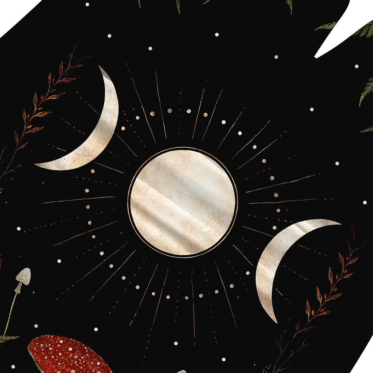 Purplehecate Moonlit Mushroom Gown One-Piece Swimsuit