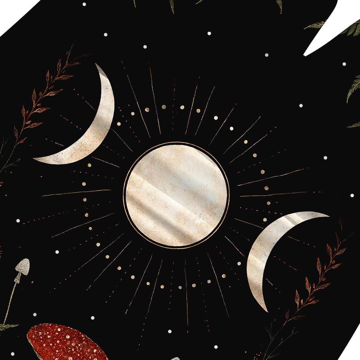 Purplehecate Moonlit Mushroom Gown One-Piece Swimsuit