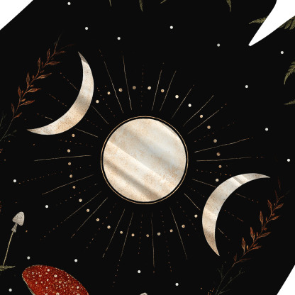 Purplehecate Moonlit Mushroom Gown One-Piece Swimsuit