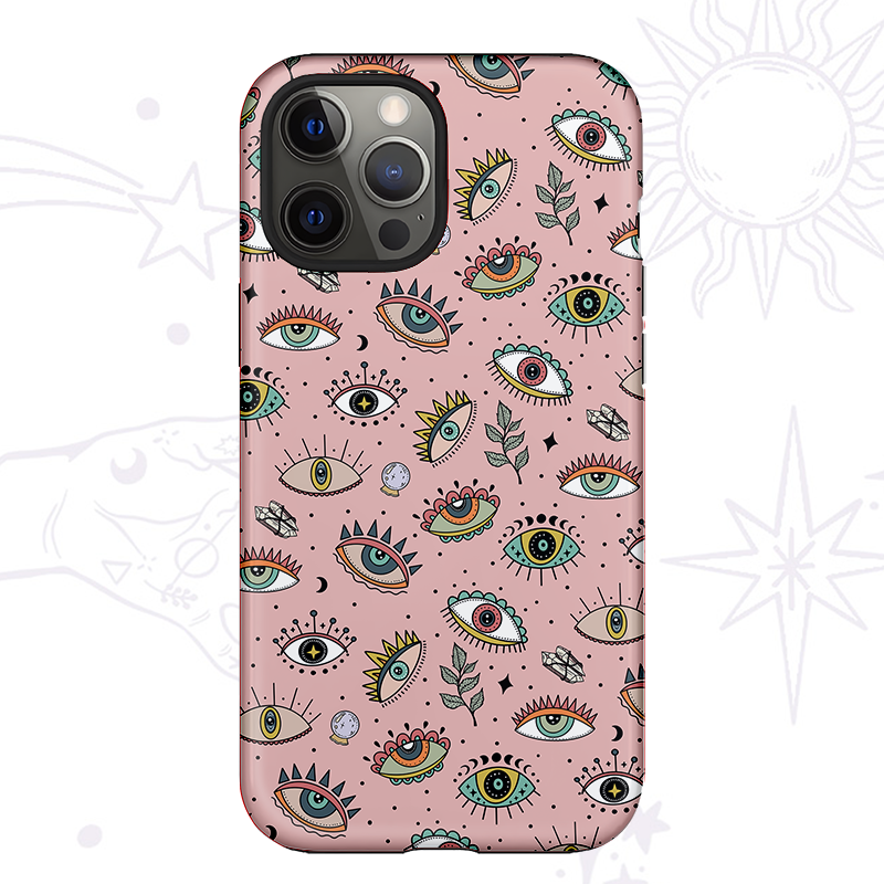 Purplehecate Evil Eye Pattern Phone Case
