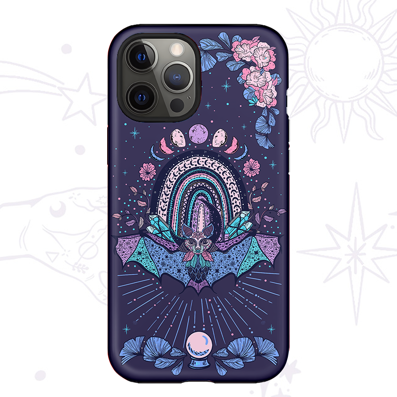 Purplehecate Moon Phase Bat Phone Case