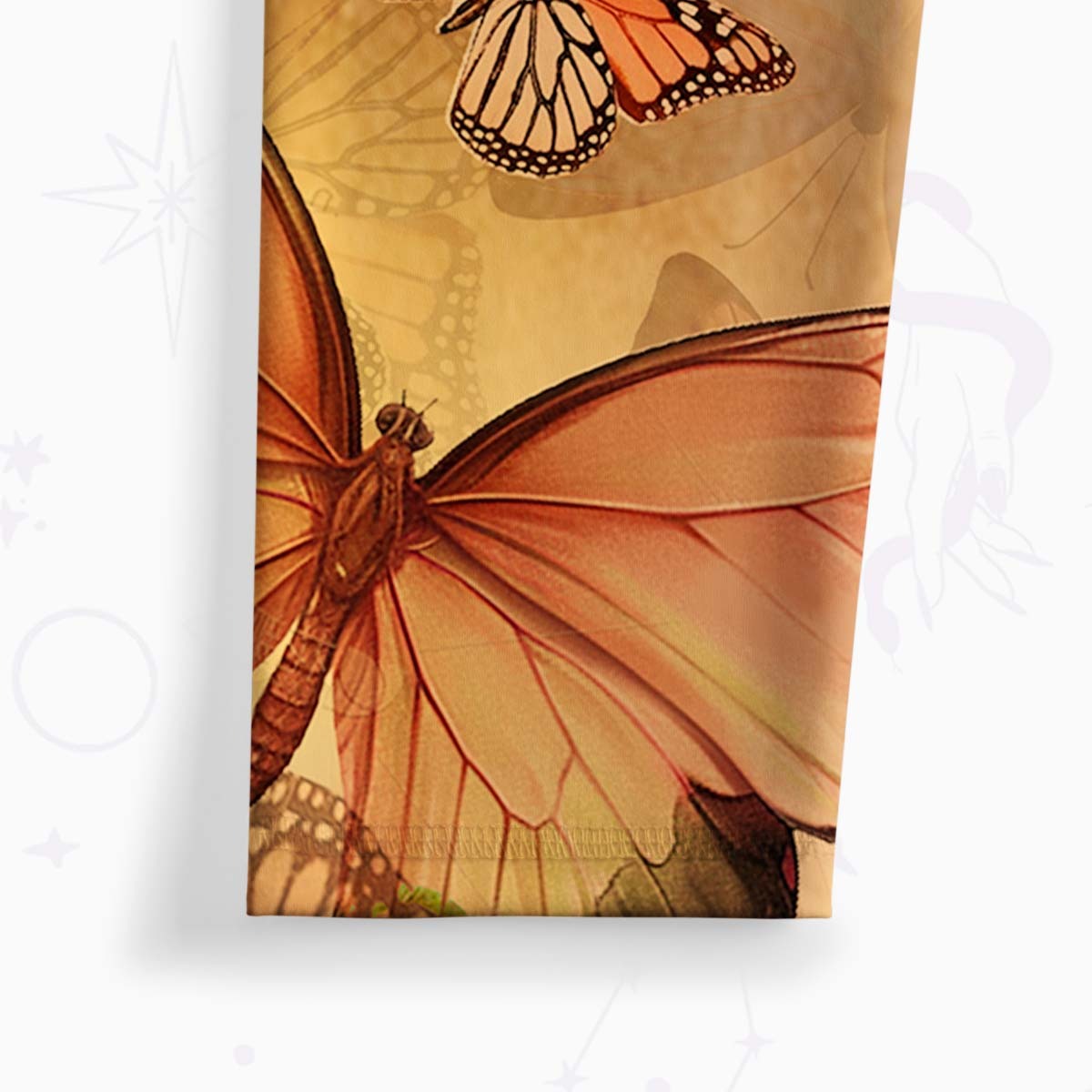 Purplehecate Monarch Butterfly Print Yoga Pants