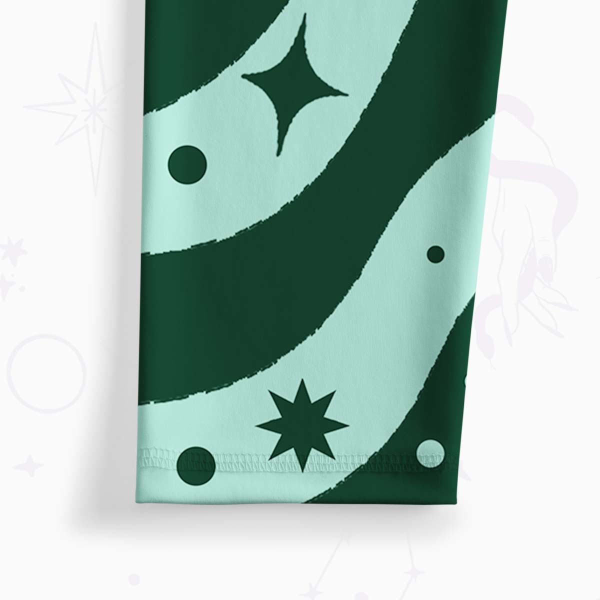 Purplehecate Green Vision Illusion Yoga Pants