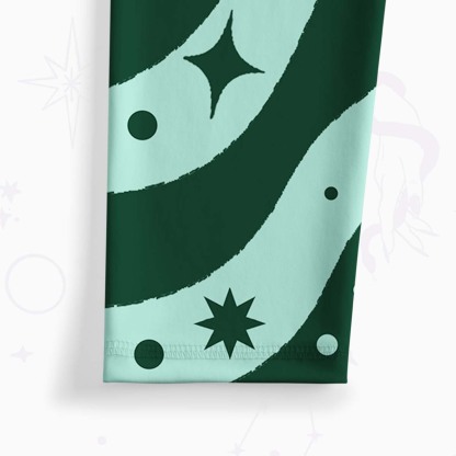 Purplehecate Green Vision Illusion Yoga Pants