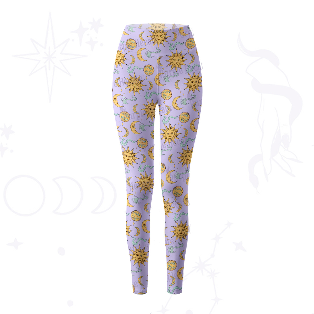 Purplehecate Magic of Sun and Moon Yoga Pants