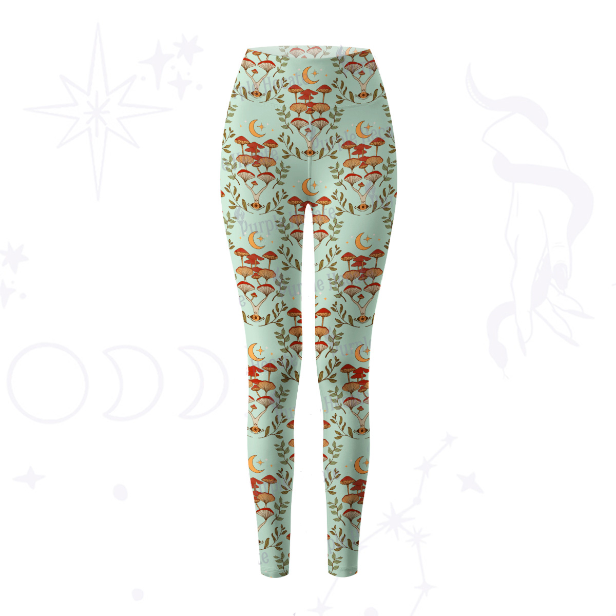 Purplehecate Psychedelic Mushrooms Yoga Pants