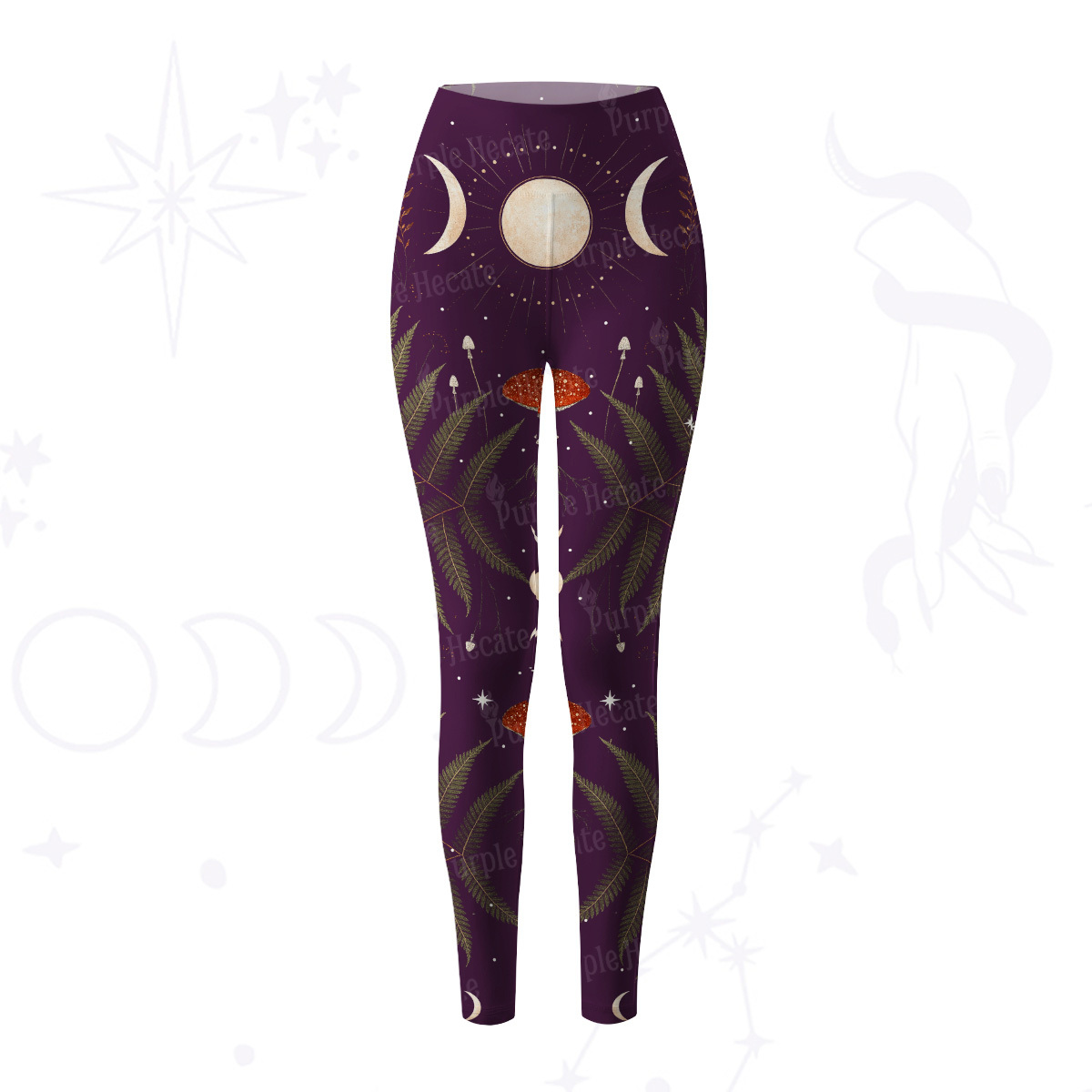 Purplehecate Moonlit Mushroom Gown Yoga Pants