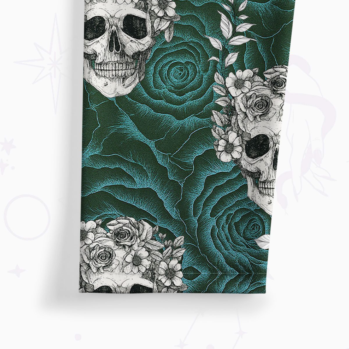 Purplehecate Rose Skull Yoga Pants