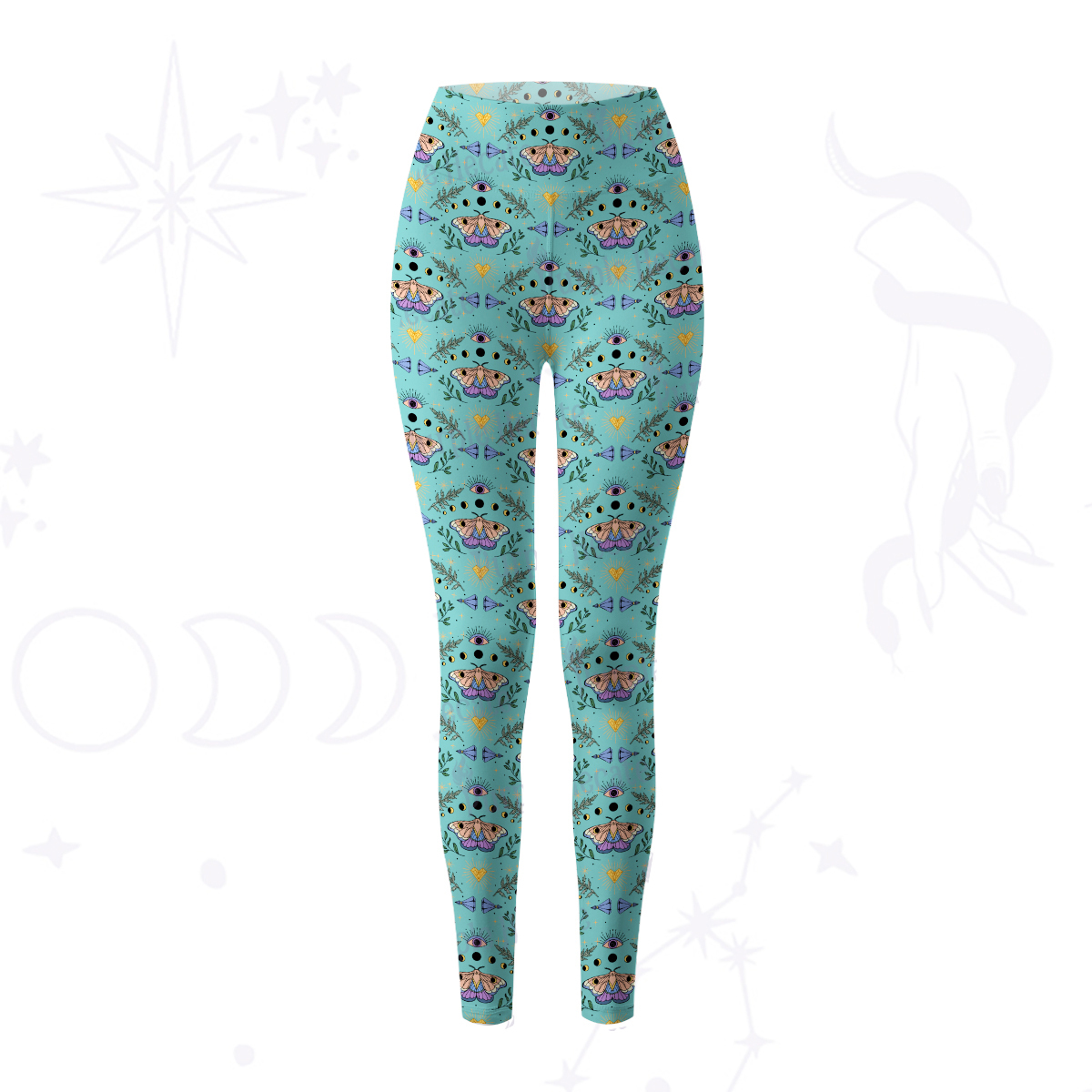 Purplehecate Luna Moth Witch Yoga Pants