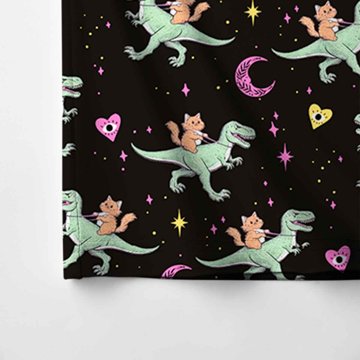 Purplehecate Witch Cat Rides the Dino Pajamas