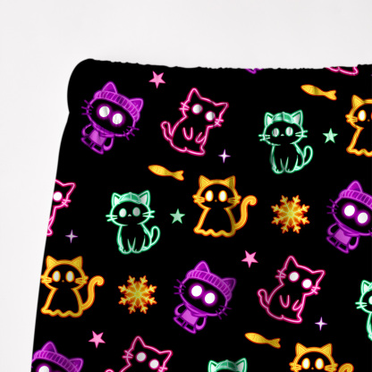 Purplehecate Neon Cat Party Pajamas