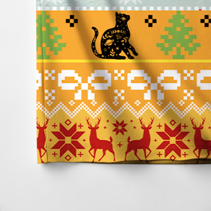 Purplehecate Sunflower Cat Christmas Pajamas