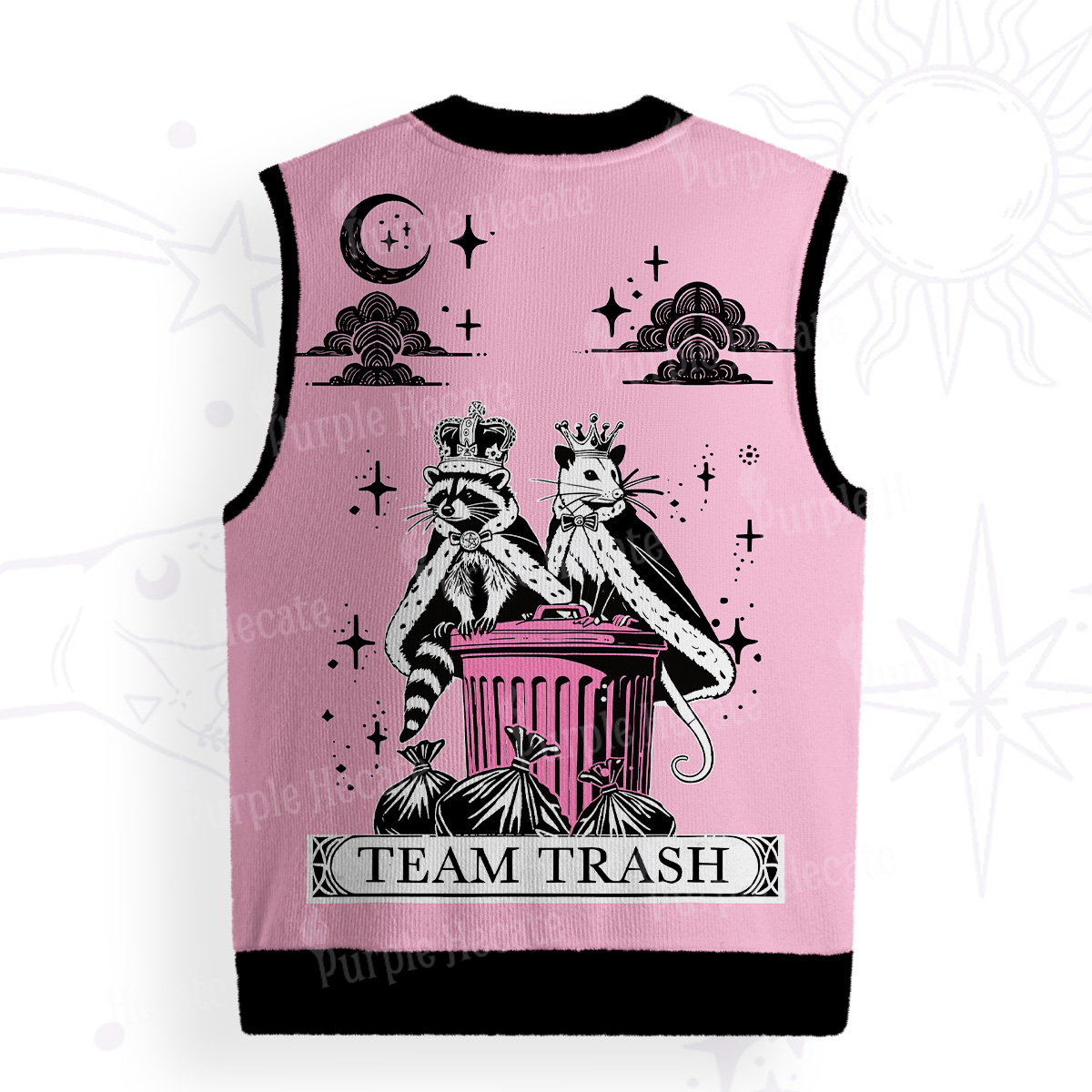 Purplehecate The Team Trash Kingdom Ugly Sweater Vest