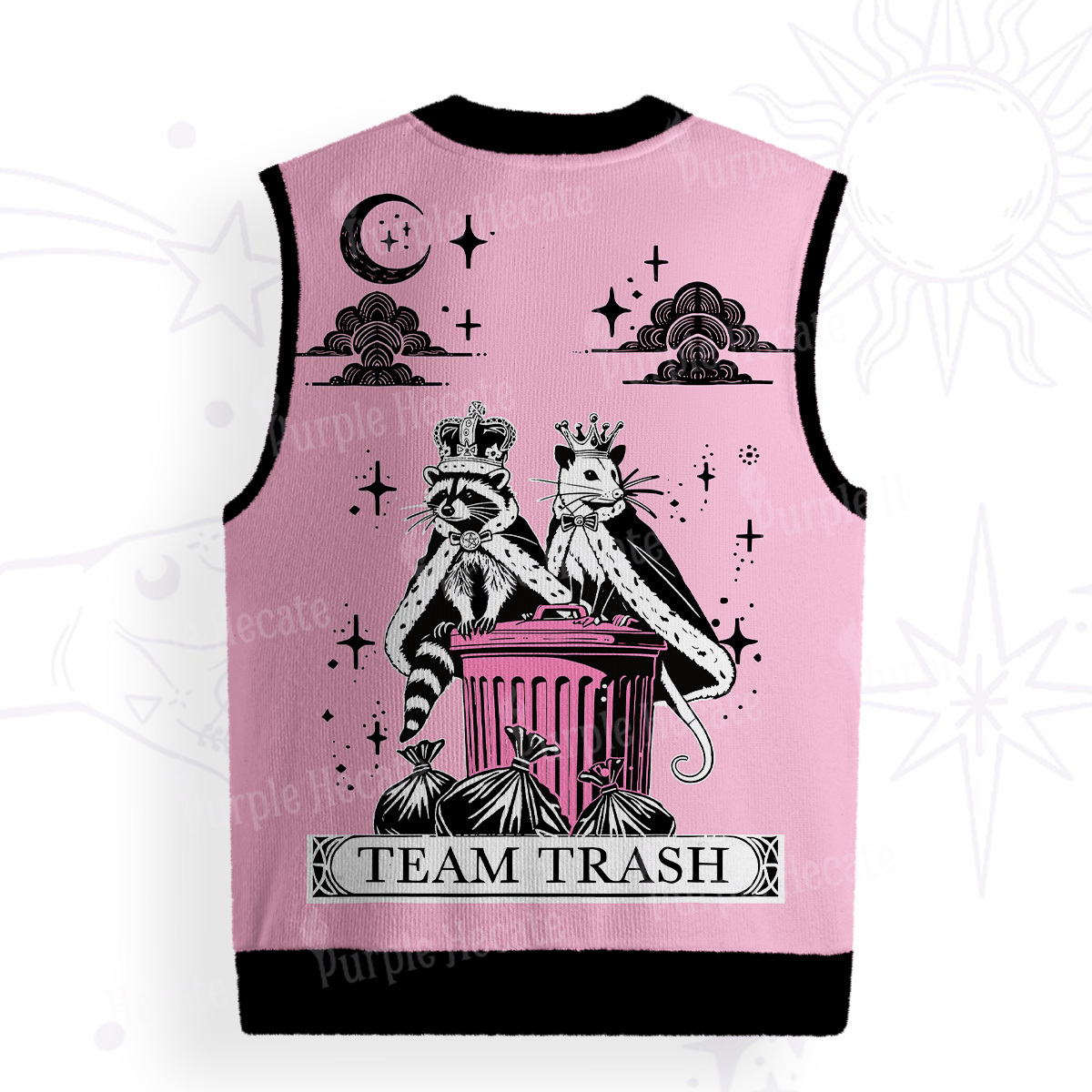 Purplehecate The Team Trash Kingdom Ugly Sweater Vest