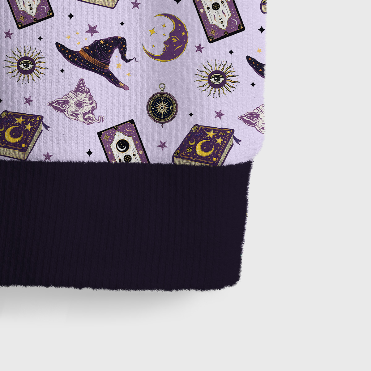 Purplehecate Midnight Witch Tarot Ugly Sweater Vest