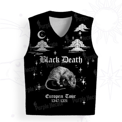 Purplehecate Black Death European Tour Ugly Sweater Vest