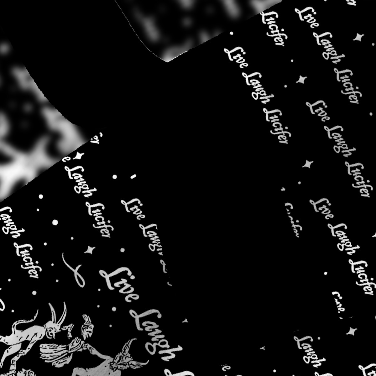 Purplehecate Live Laugh Lucifer Fuzzy Ugly Christmas Sweatshirt