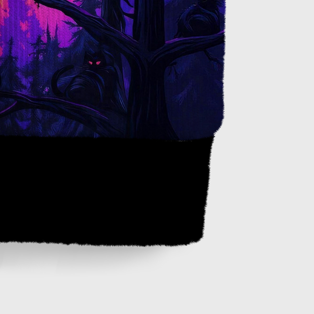 Purplehecate Twilight Forest Guardian Cat Ugly Sweater Vest