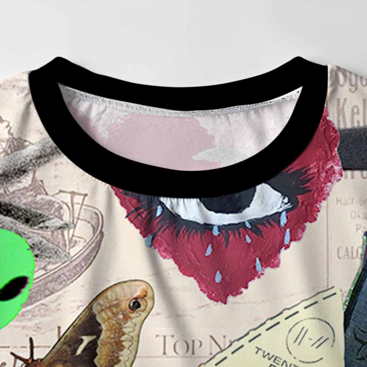 Purplehecate Cryptid Warning Collage Pajamas