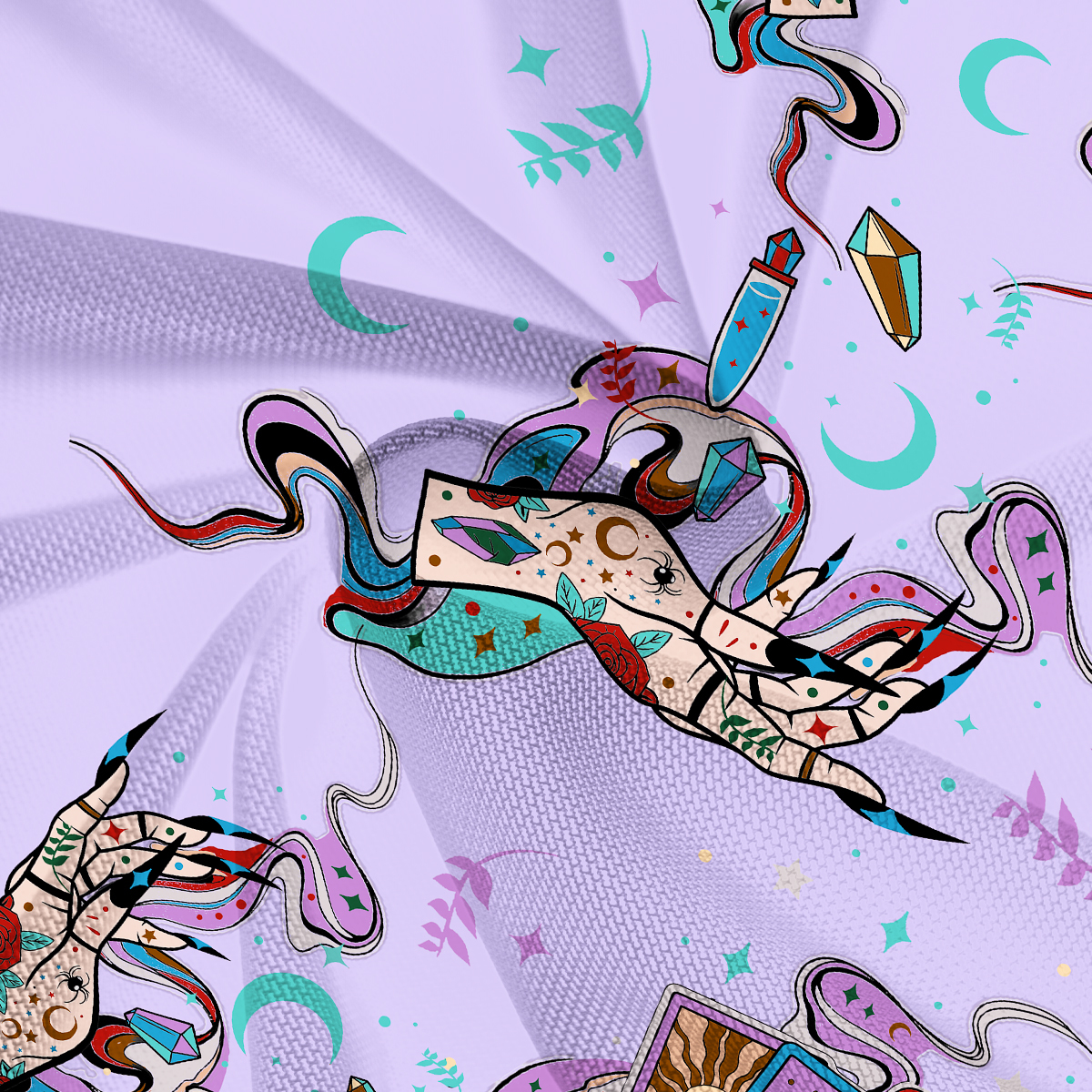 Purplehecate Astrological Secrets Mesh Cover Up Dress