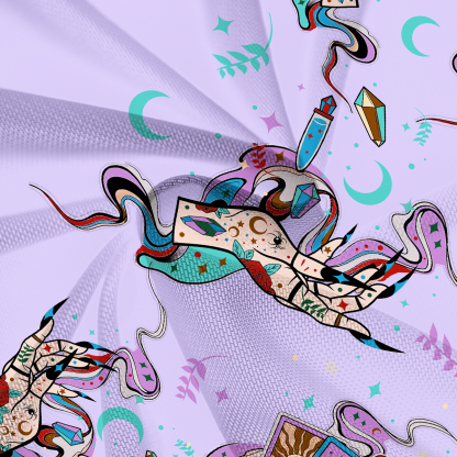 Purplehecate Astrological Secrets Mesh Cover Up Dress