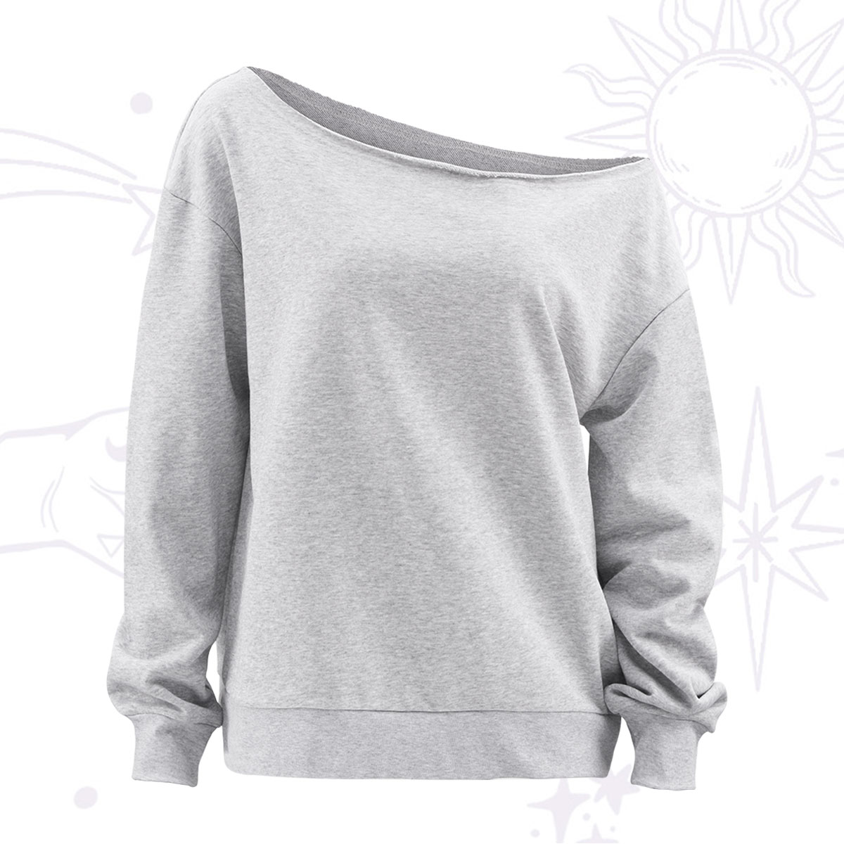 Purplehecate Off The Shoulder Sweatshirt