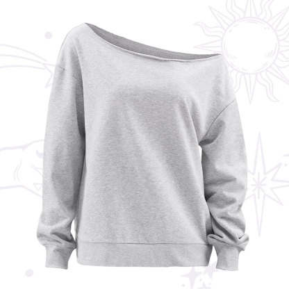 Purplehecate Off The Shoulder Sweatshirt
