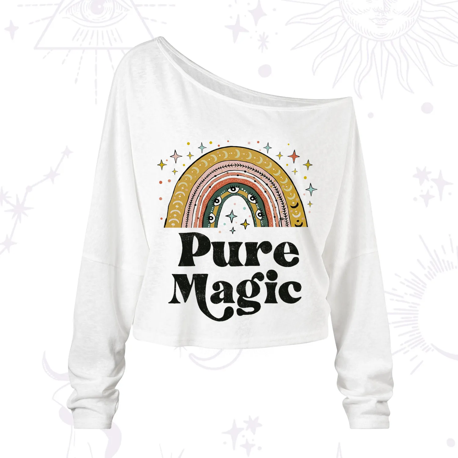 Purplehecate Pure Magic One Shoulder Long Sleeve Shirt