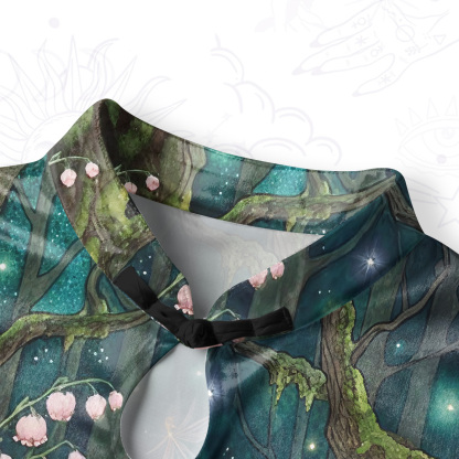 Purplehecate Mystic Secret Lily Fairy Forest Velvet Bodycon Dress