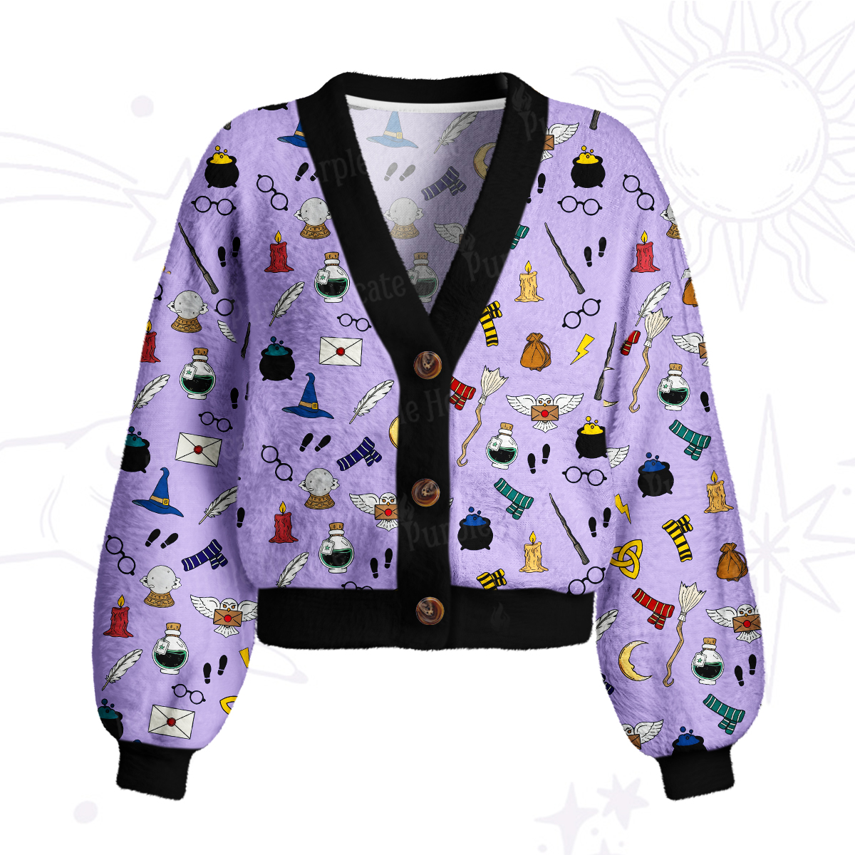 Purplehecate Wizard School Magic Cardigan Sweaters