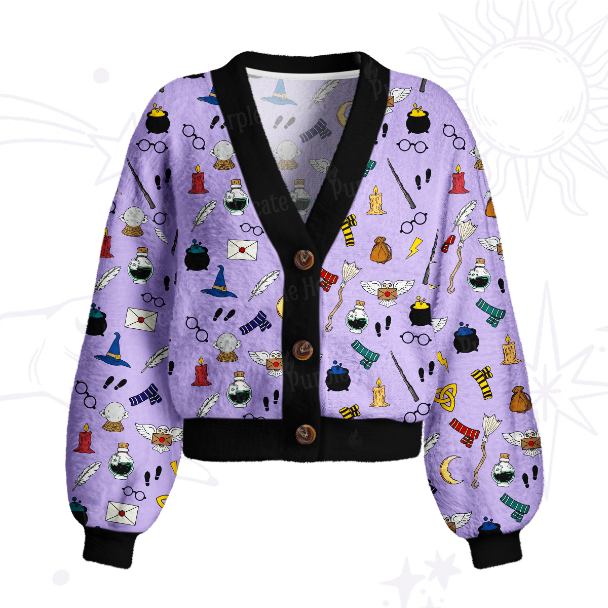 Purplehecate Wizard School Magic Cardigan Sweaters