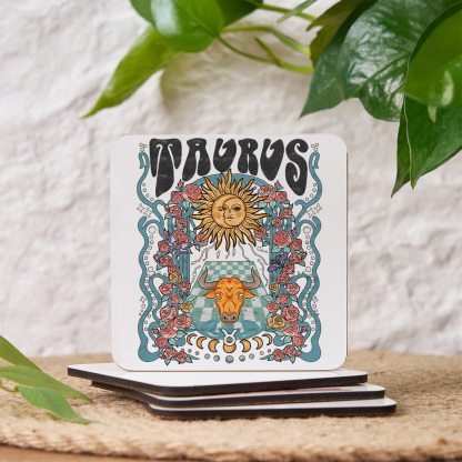 Purplehecate Taurus Spirit Zodiac Coaster