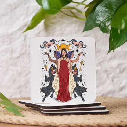 Purplehecate The Triple Goddess Hecate Coaster