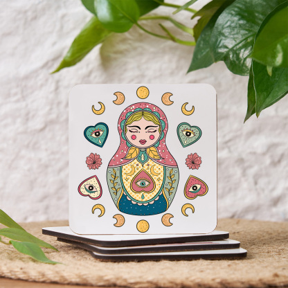 Purplehecate Nesting Doll Coaster