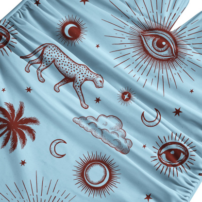 Purplehecate Eye of the Universe One-Piece Swimsuit