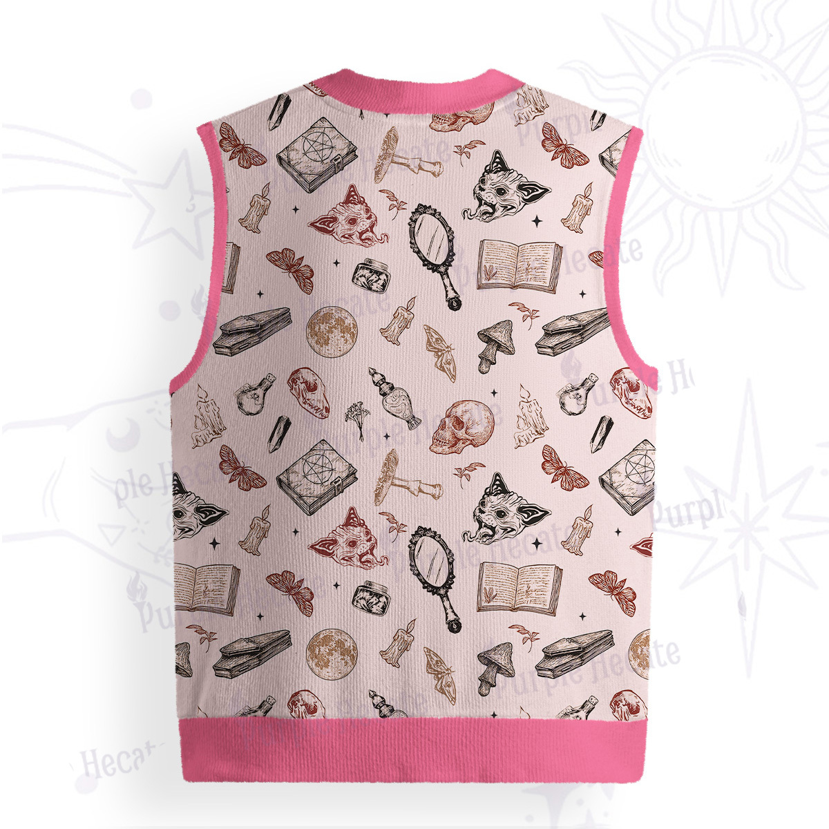 Purplehecate Witchcraft Study Ugly Sweater Vest