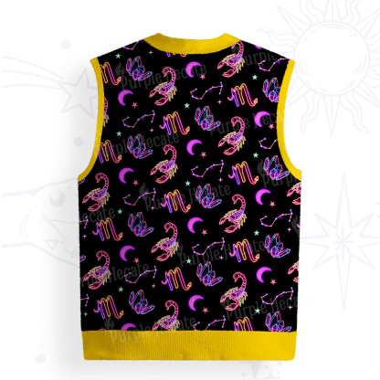 Purplehecate Scorpio Spirit Zodiac Ugly Sweater Vest