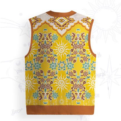 Purplehecate Solar Whispers Witch Ugly Sweater Vest
