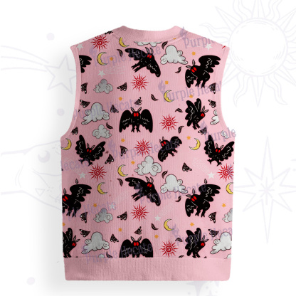 Purplehecate Cryptid Mothman Ugly Sweater Vest
